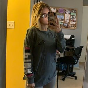 open back long sleve